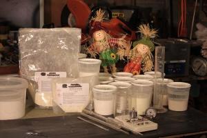 Essais sur la chaux vive