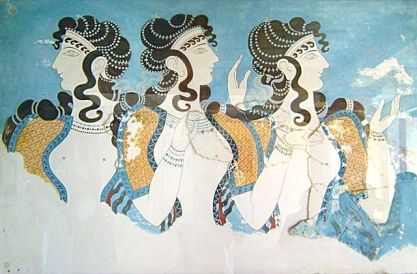 Les dames en bleu Cnossos